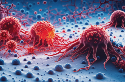 3d rendered image, enhanced scanning electron micrograph (SEM) of cancer cell representing The Role of Clinical Trials in Cancer Awareness and Education